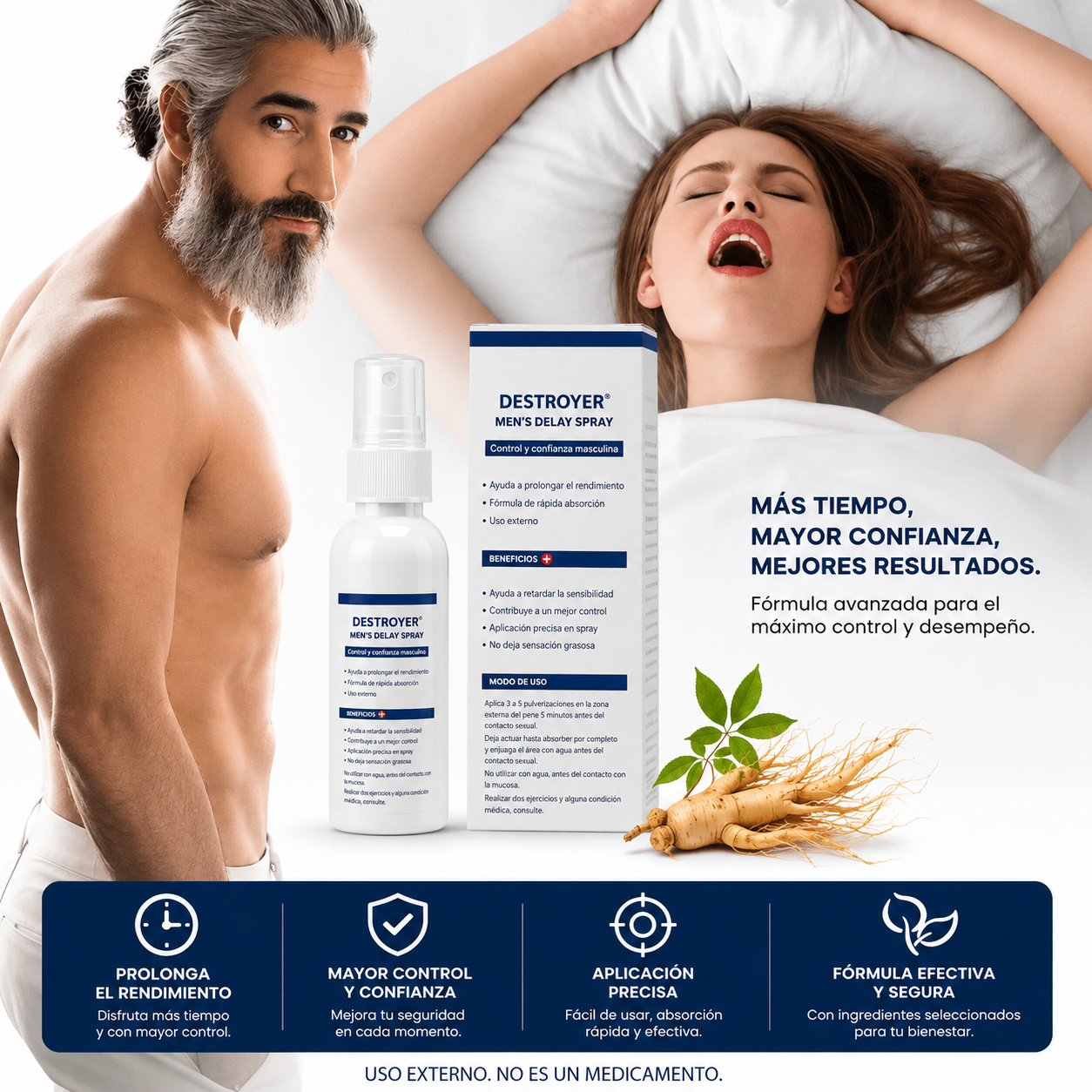 🔥 DESTROYER X — Men’s Performance Spray “Más tiempo, más seguridad y mejores momentos.⭐⭐⭐⭐⭐ (9.842 compras verificadas)